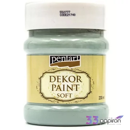 Dekorfesték lágy 230ml Pentart olajfazöld