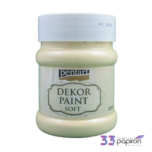 Dekorfesték lágy 230ml Pentart sárga