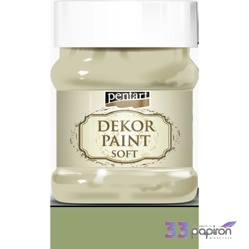Dekorfesték lágy 500ml Pentart olíva