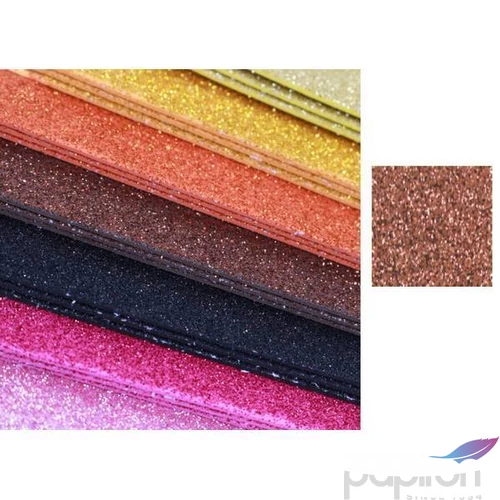 Dekorgumi glitteres öntapadós Glitteres bronz, 20x30cm