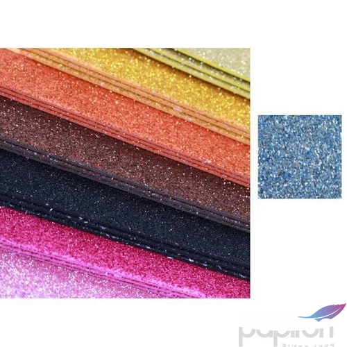 Dekorgumi glitteres öntapadós Glitteres kék, 20x30cm 