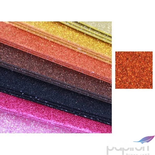 Dekorgumi glitteres öntapadós Glitteres réz, 20x30cm