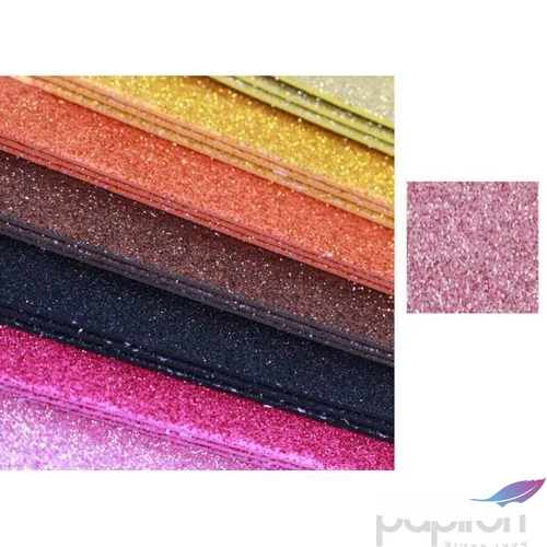 Dekorgumi glitteres öntapadós Glitteres rózsaszín, 20x30cm 