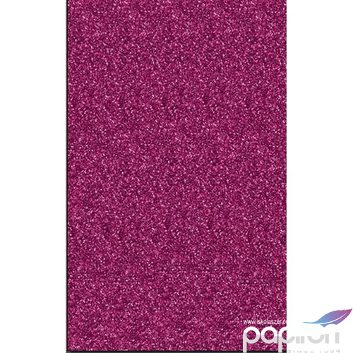 Dekorgumi glitteres öntapadós magenta  A4