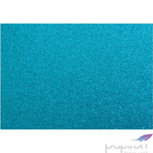 Dekorgumi glitteres türkizkék 2 mm, A4, öntapadós - Cre Art