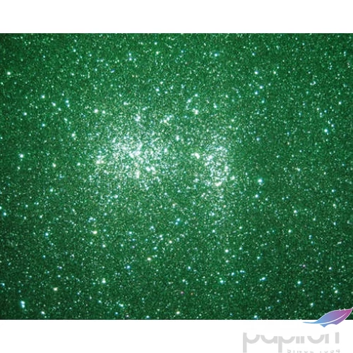 Dekorgumi glitteres zöld A4