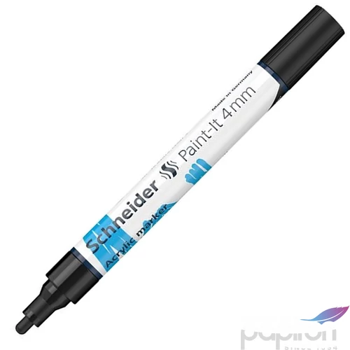 Dekormarker 4mm Schneider akril, Paint-It 320, fekete TSC320FK