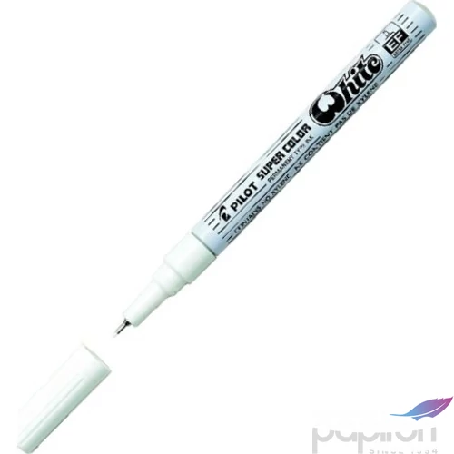 Lakk Decomarker Pilot Super Color 0,5mm permanens tinta fehér Írószerek PILOT SC-EF-W