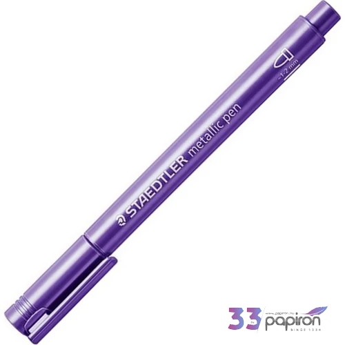 Dekormarker Staedtler 1-2 mm, kúpos, 8323, metál lila