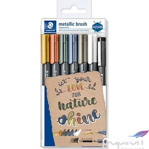 Dekormarker Staedtler 6 Design Journey Metallic Brush, kúpos TS8321TB7