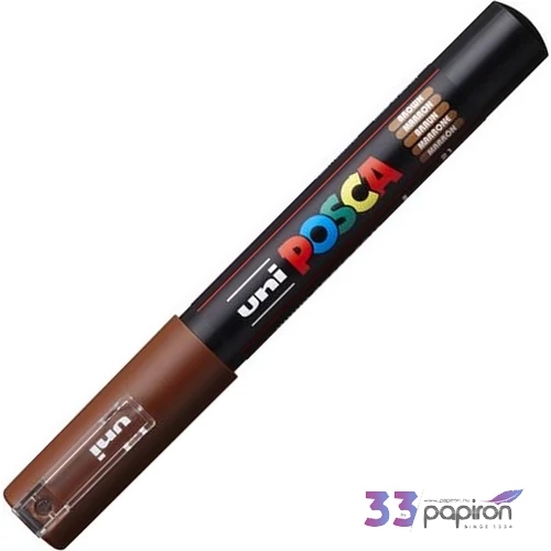 Decormarker UNI-BALL Posca 0,7-1mm vízbázisu akril marker barna Írószerek UNI Posca PC-1M