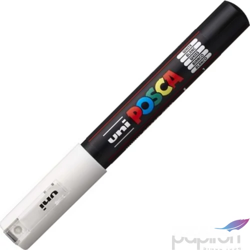 Decormarker UNI-BALL Posca 0,7-1mm vízbázisu akril marker fehér Írószerek UNI Posca PC-1M