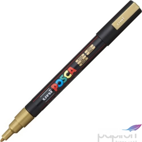Decormarker UNI-BALL Posca 0,9-1,3mm vízbázisu akril marker arany Írószerek UNI Posca  PC-3M GOLD
