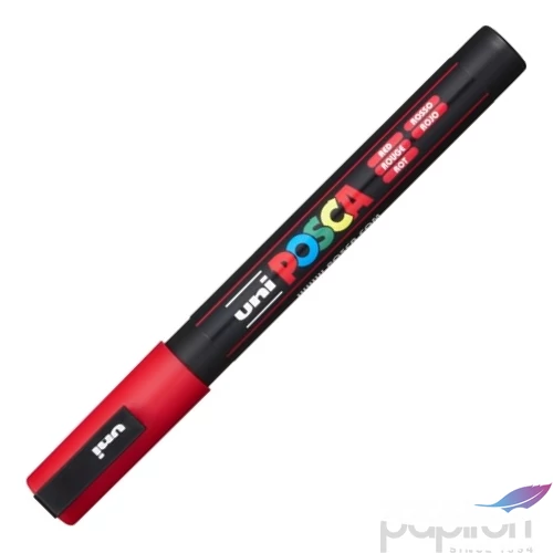 Decormarker UNI-BALL Posca 0,9-1,3mm vízbázisu piros akril marker Írószerek UNI-BALL PC-3M RED