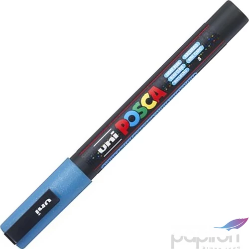 Dekormarker Uni 0,9-1,3 mm, Posca PC-3ML, fényes világoskék