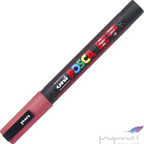 Dekormarker Uni 0,9-1,3 mm, Posca PC-3ML, fényes piros 