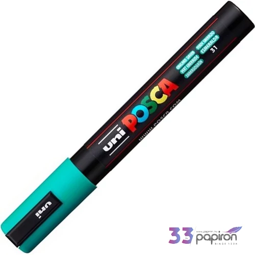Dekormarker Uni 1,8-2,5 mm, Posca PC-5M, smaragdzöld