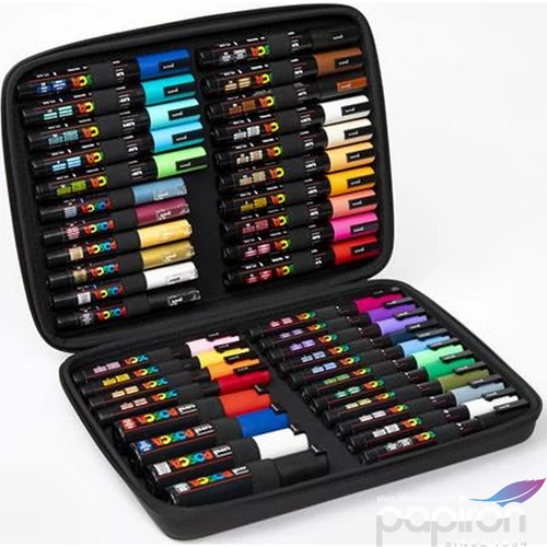 Dekormarker Uni készlet, táskában, Posca, 40 darabos 