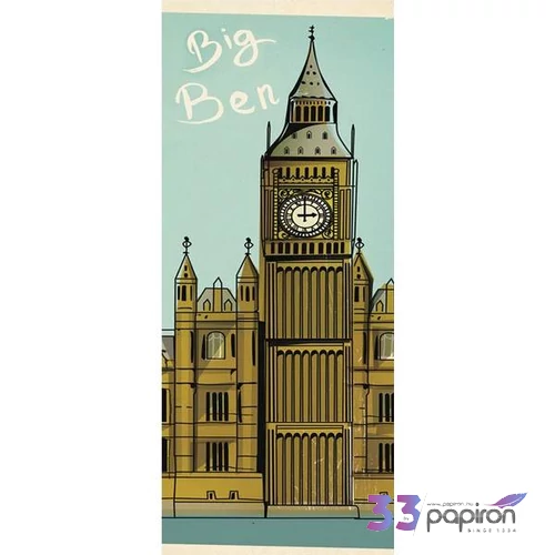 Decoupage rizspapír 24x60cm London Big Ben DFS212L