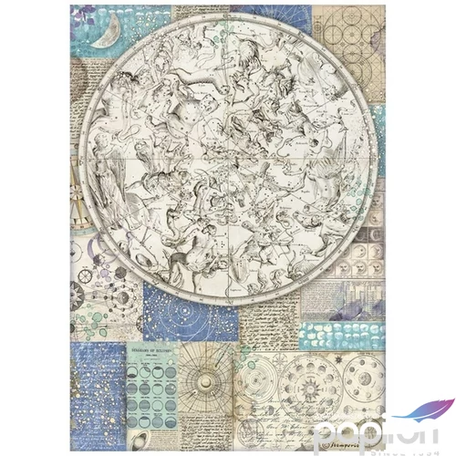 Decoupage rizspapír A4 Cosmos Infinity zodiac 