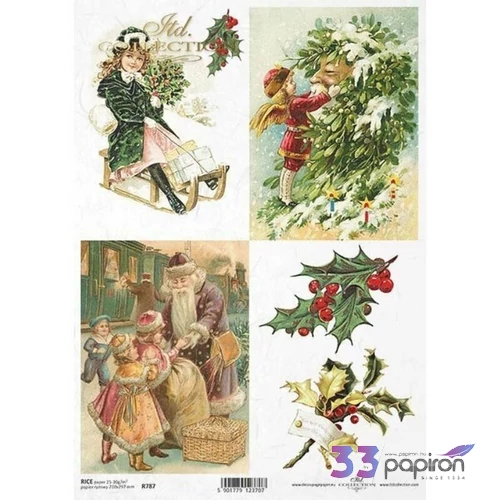 Decoupage rizspapír A4