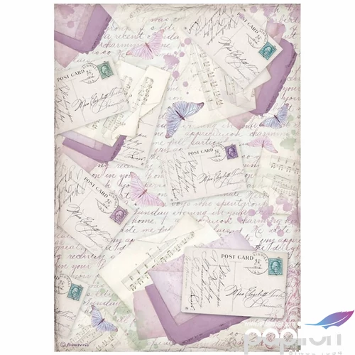 Decoupage rizspapír A4 Provence levelek 