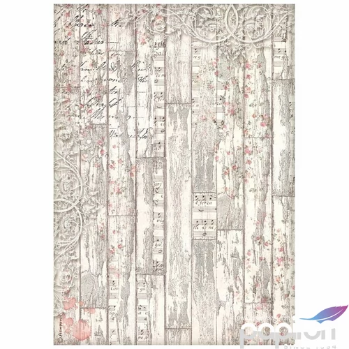 Decoupage rizspapír A4 Sweet Winter wood pattern 