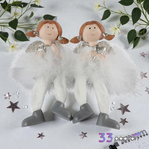 Dekor angyal Edge seater angel Elvie a2 white SDDST53