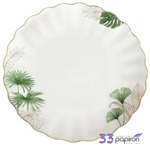 Tányér lapos porcelán 26cm, Garden Joy lapostányér kézzel festett