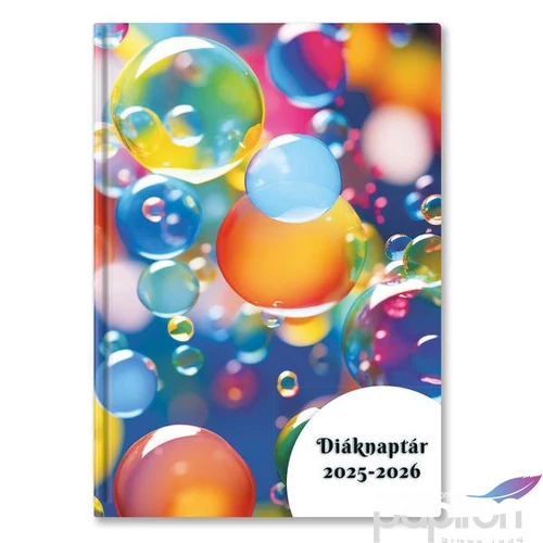 Diák zsebnaptár 25 B6 Heti Gömbök Diák zsebkönyv TopTimer naptár kollekció 26D100J-00E