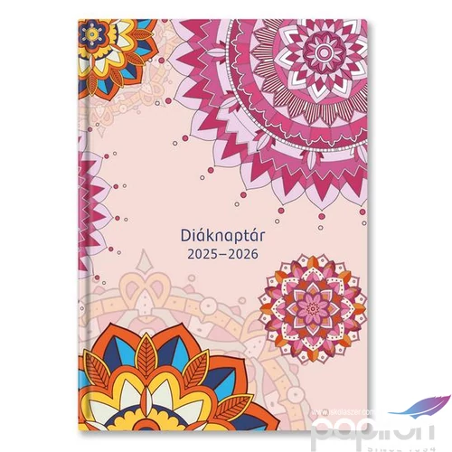 Diák zsebnaptár 25 B6 Heti Mandala Diák zsebkönyv TopTimer naptár kollekció 26D100J-00H