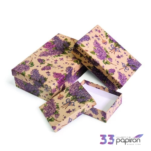 Díszdoboz papír téglalap 24' S10/10 26,4x17,6x7,3cm Az ár egy darabra vonatkozik!