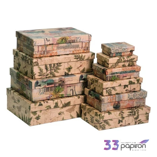Díszdoboz papír téglalap 24' S10/1 8,5x6x2,8cm Az ár egy darabra vonatkozik!