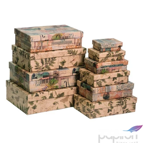 Díszdoboz papír téglalap 24' S10/2 10,5 x 7,6 x 3,2 cm Az ár egy darabra vonatkozik!
