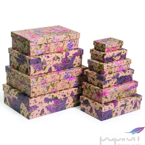 Díszdoboz papír téglalap 24' S10/2 10,5 x 7,6 x 3,2 cm Az ár egy darabra vonatkozik!