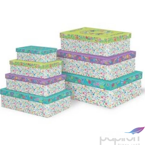 Díszdoboz Triunfo Fiesta intenzív piros színű, fehér pöttyös 16x16x7,5cm tortadoboz (2db/csomag)