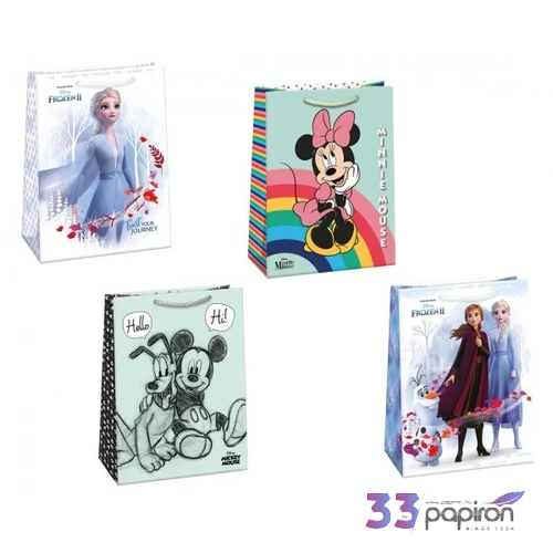 Ajándéktasak ARGUS Mickey, Minnie,Frozen vegyes minta DT8 (29x38x12) 7786-0690,1,2,5