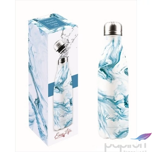 Kulacs duplafalú Palack Duplafalú Rozsdamentes Acél Hőtartó Útipalack 500ml, Aqua