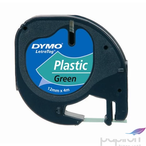 Feliratozó szalag Dymo 12mmx4m DYMO S0721590 zöld-fekete Feliratozógéphez szalagok