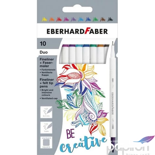 Eberhard-Faber filckészlet kétvégű 10 db-os E551507