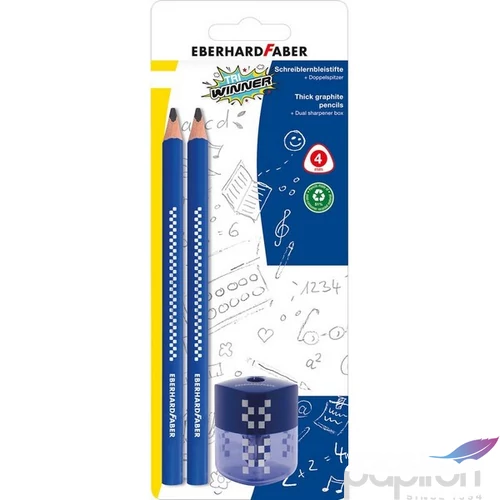 Eberhard-Faber grafitceruza 24 szett 2db-os + hegyező TRI WINNER B BL.