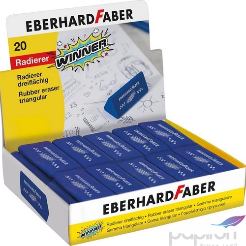 Eberhard-Faber radír 24 WINNER háromszögletű kék színben