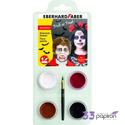 Eberhard Faber arcfesték 4db-os DRAKULA/KOPONYA Halloween