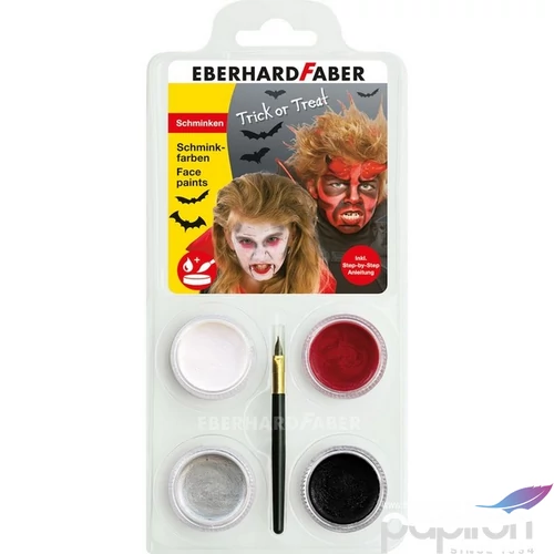 Eberhard Faber arcfesték 4db-os ÖRDÖG/DRAKULA Halloween 