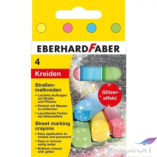 Eberhard Faber aszfaltkréta EF-Aszfaltkréta 4db-os "fényes hatású E526504