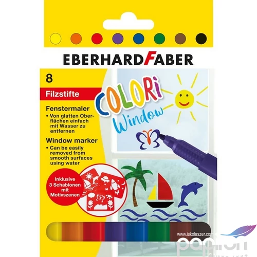 Eberhard Faber filctoll 8db-os ablakra COLORI