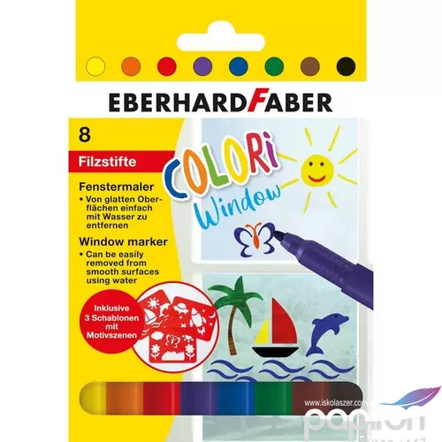Eberhard Faber filctoll 8db-os ablakra COLORI 