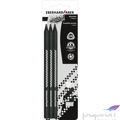 Eberhard Faber grafitceruza 6Db-Os +Radír Winner  Hb Bl.