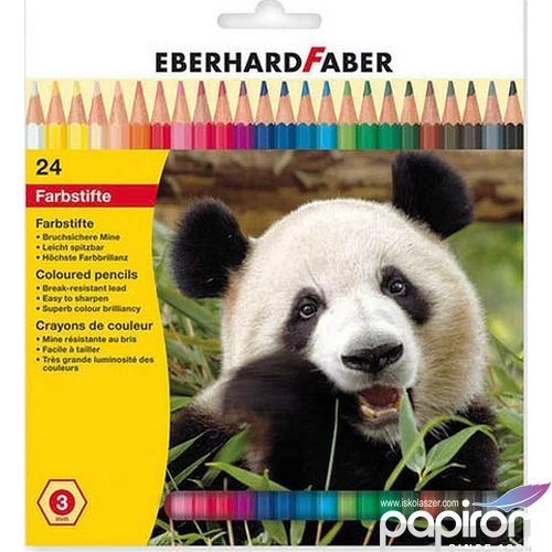 Eberhard Faber színes ceruza 24db-os mintás készlet E514824