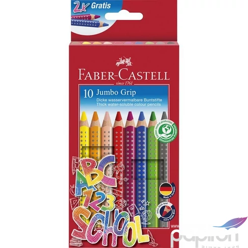 Faber-Castell színes ceruza 10db-os, Grip Jumbo